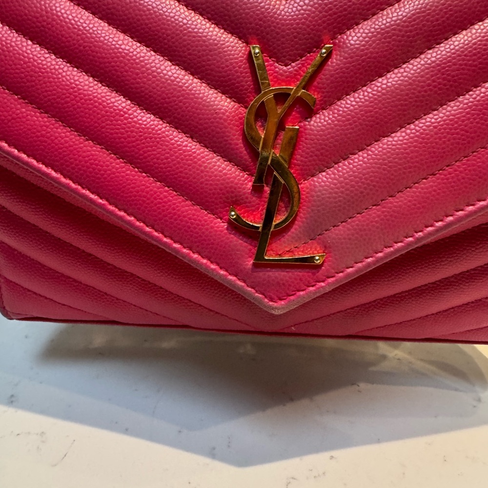 Yves Saint Laurent Fuchsia Crossbody Bag - Picture 3 of 9